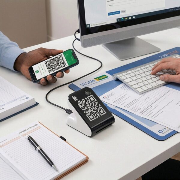 Lecteur QR NFC KAPELSE KAP-eCV