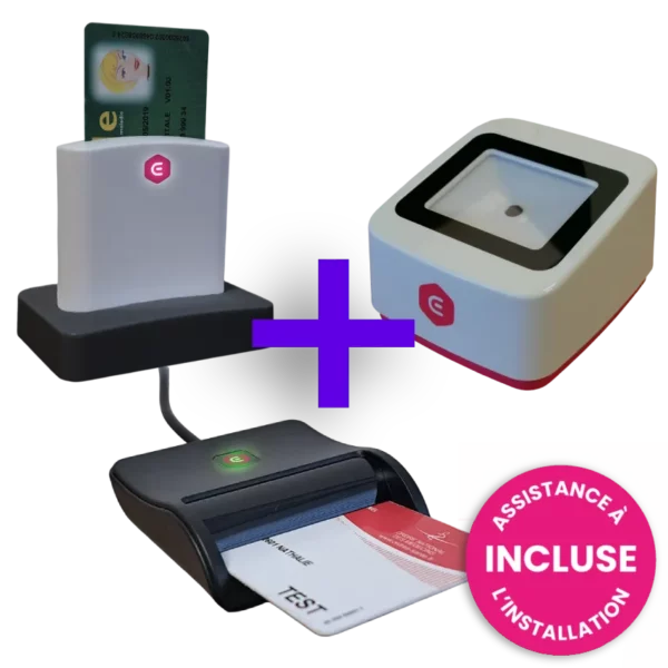 lecteur-application-carte-vitale-qr-v2 Pack lecteur QR, carte Vitale et CPS 【CV, QR, CPS】