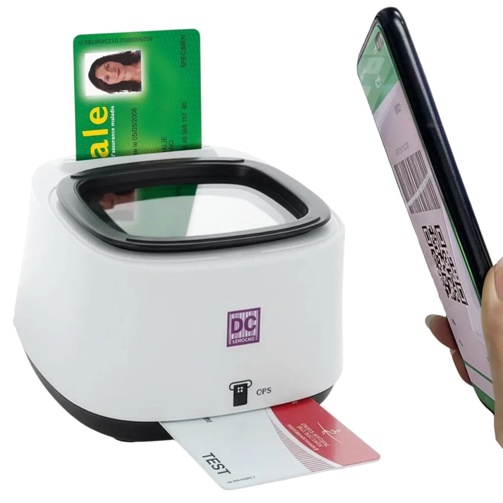 Lecteur DC300 Pro 4-en-1 【CV, QR, NFC, CPS】