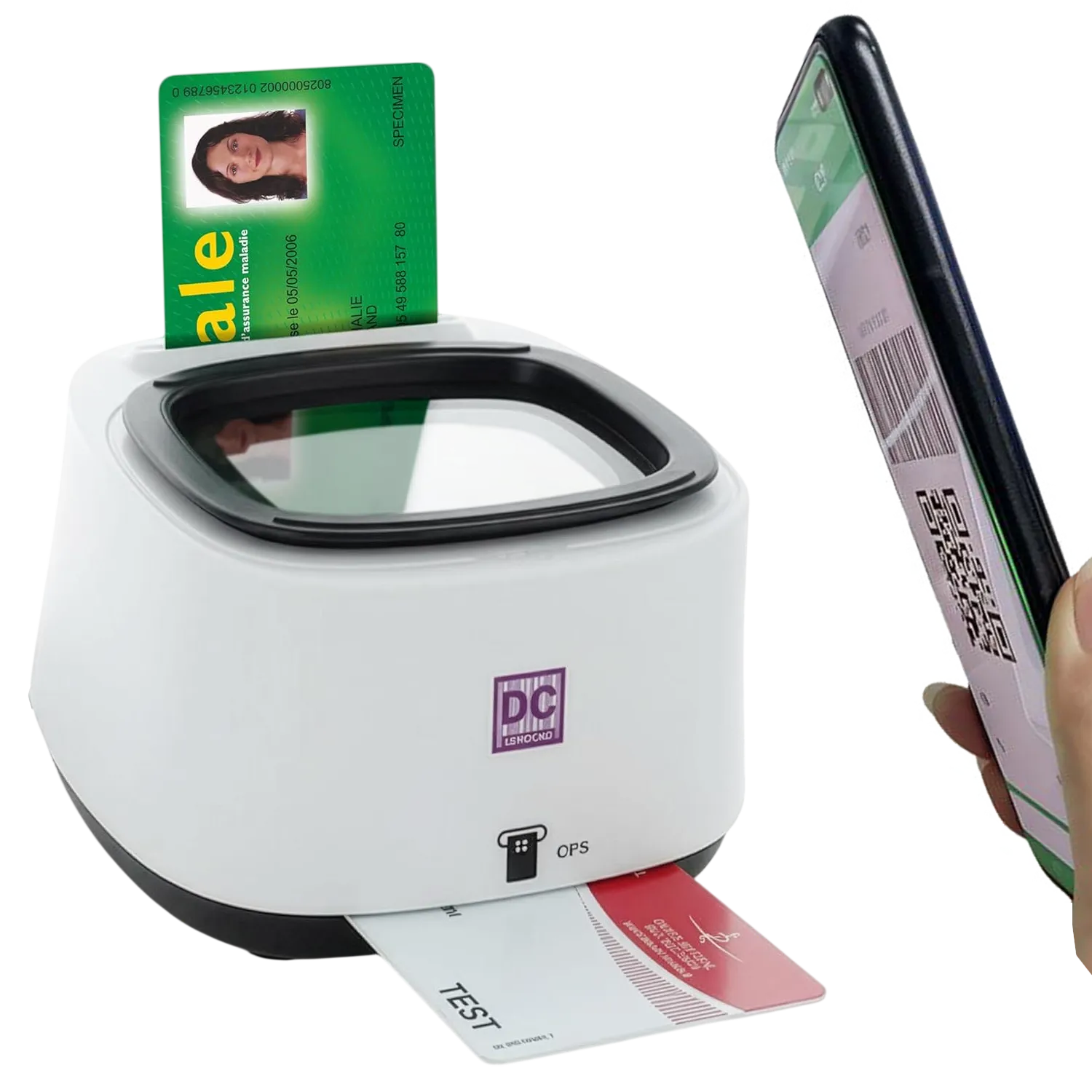 Lecteur DC300 Pro 4-en-1 【CV, QR, NFC, CPS】