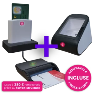 Pack lecteur QR, carte Vitale et CPS