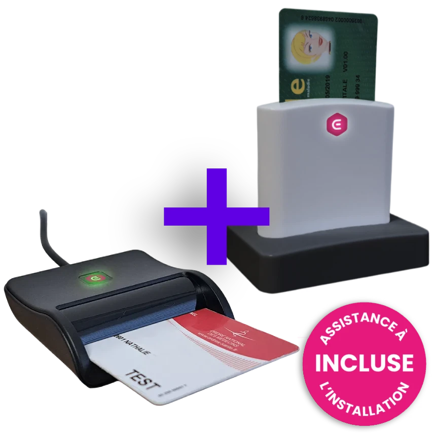 Pack lecteurs carte Vitale et CPS 【CV, CPS】
