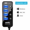 Hub Alimenté USB – 4 Ports